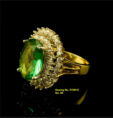 Taline Green Stone Ring – CASA ROZEN