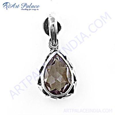 Excellent New Fashionable Amethyst Gemstone Silver Pendant