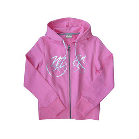 Kids Jacket - Cotton Blend, Multiple Sizes, Pink, Zipper Closure | Cozy Warmth, Attached Hood, Soft Fabric, Stylish Durable Design
