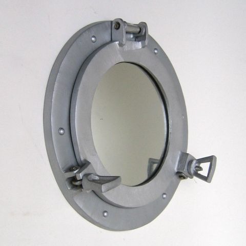 Nautical Aluminum Porthole Mirror