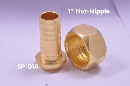Brass Nut Nipple