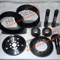 Earthmoving Gear Parts - Color: Black