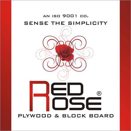 Red rose plywood