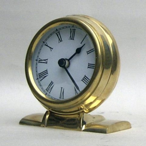 NAUTICAL BRASS CLOCK BATTRIES NOT INCL 4