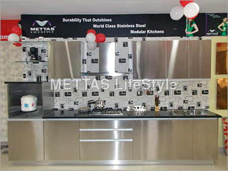 Stainless Steel Straight Kitchen