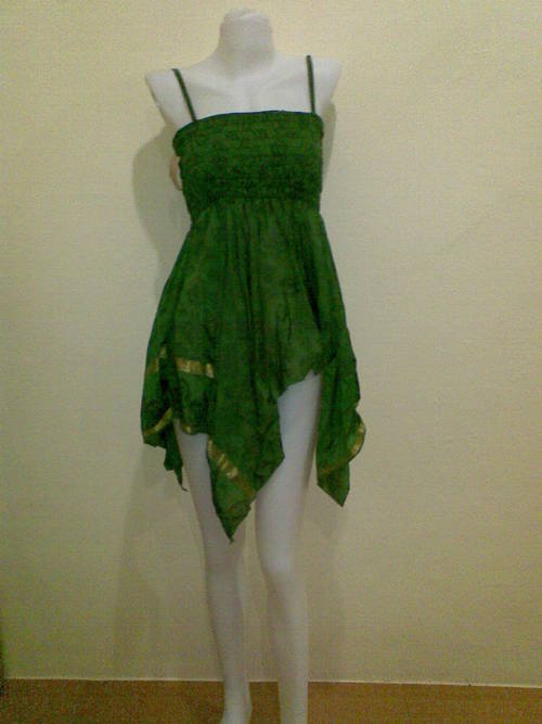 Silk Round Spaghetti Top