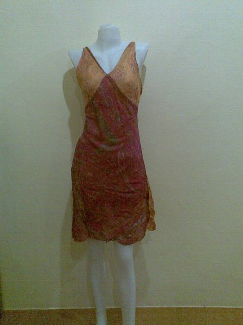 Silk Short Maxi Dress