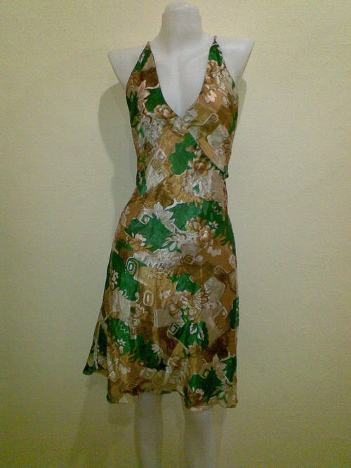 Silk Short Maxi Dress