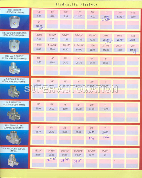 Rust Proof MS Pipe Fittings