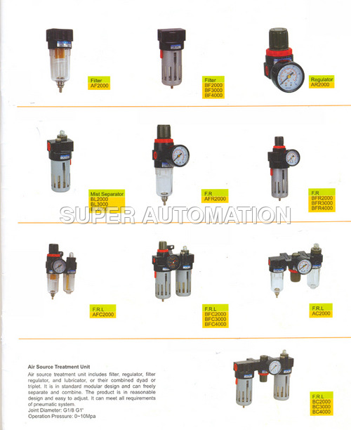 F.R.L Unit - Air Consumption: Low