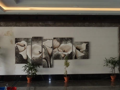 Interior Decoration Services - Canvas Prints, Variable Dimensions, Monochromatic Palette | Customizable Design, Aesthetic Enhancement, Professional Wall Mounting