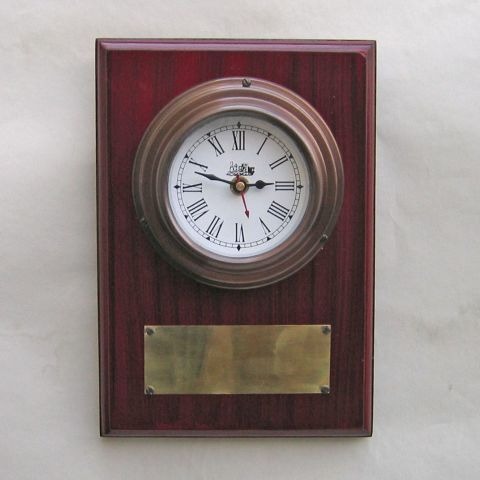 BRASS TRAIN CLOCK  10X 7