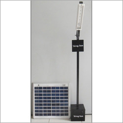 Solar Street Hawker Light - Metal 2 Meters Black, Polycrystalline Panel | Solar Powered, Weatherproof, Easy Install, 1000-2000 Lumens