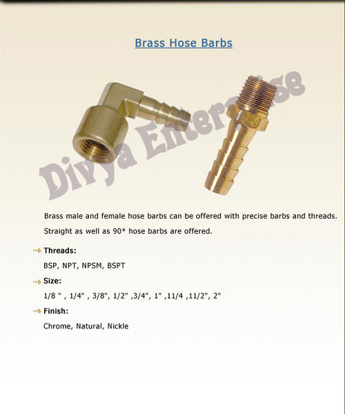 Brass Hose Nipple