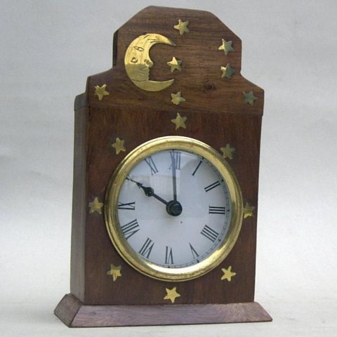 NAUTICAL BRASS WOODEN CLOCK  7