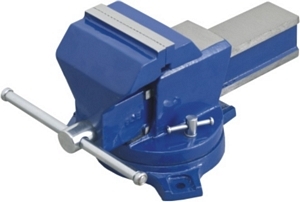 CAST IRON BENCH VICE (WITH DOUBLE RIB) SWIVEL BASE