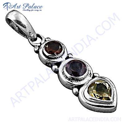 Wholesale Various Styles Multi Gemstone Silver Pendant