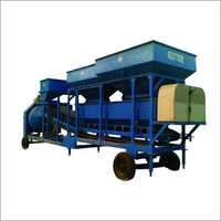 Mobile Concrete Mixing Plant - Mild Steel, 4.2m Discharging Height, Blue | Durable Quality, Low Maintenance, High Efficiency