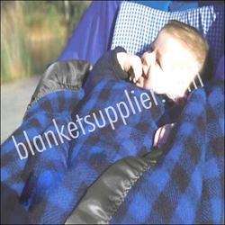 Blue Baby Pram Blankets