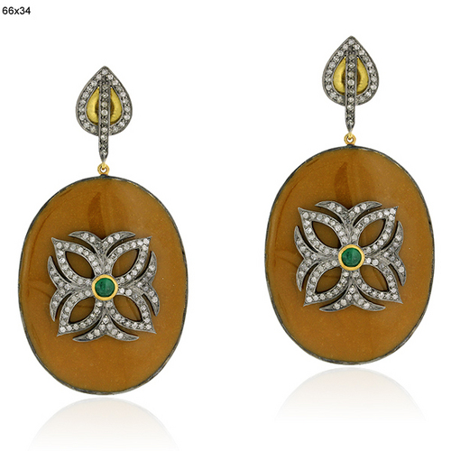 Enamel Drop Earring 