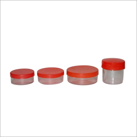 Plastic Round Containers - Variable Capacity, Red, Screw Cap | Leakproof, Durable, Lightweight, Reusable, Stackable, Transparent