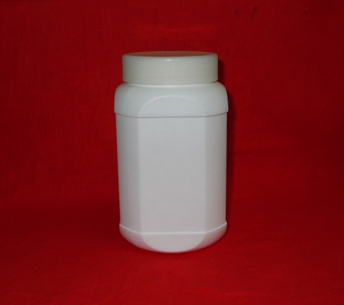 Plastic Bottle - 500ml, 8cm Diameter, White | Durable, Leakproof, Food-Safe, Stackable, Reusable
