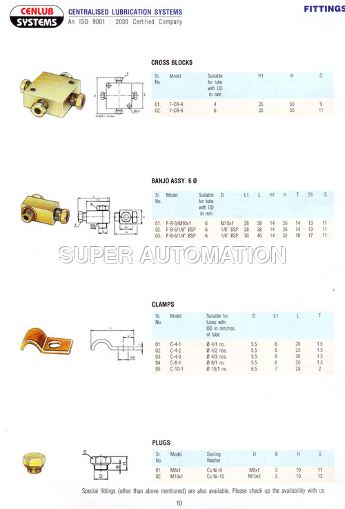 Oil Lubrication Fittings