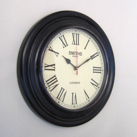 NAUTICAL WOODEN WALL CLOCK 14"