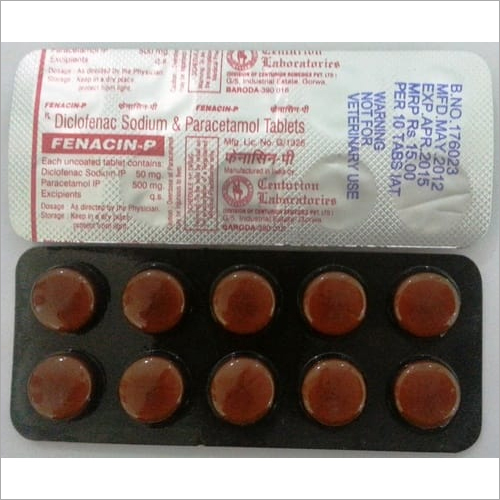 Generic Drugs Diclofenac Sodium And Paracetamol Tablets