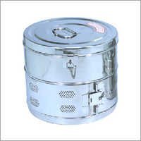 Stainless Steel Dressing Drums - Color: Silver