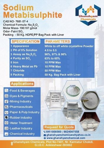 Sodium Metabisulphite