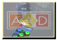 Dot Matrix Hologram Sticker