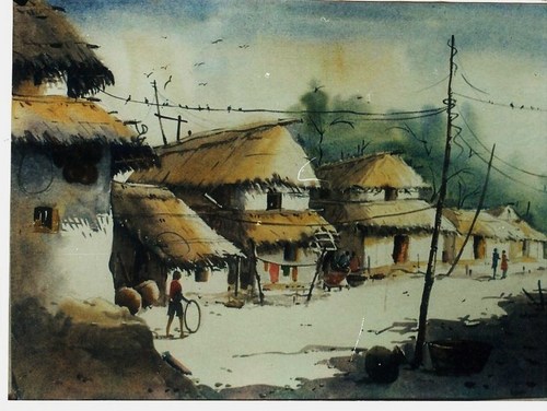 Water Colour Landscape Painting