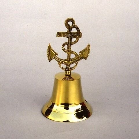 10 Brass Anchor Bell - Nautical Ship Boat