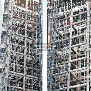 Steel Structure for Capsule Lift During Erection