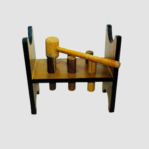 Wooden Peg Hammer Toy
