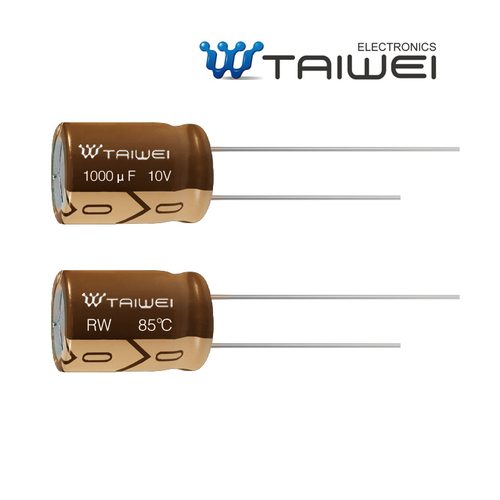 RW Type 0.1-33000uF 6.3-100V 2000hrs - Aluminum Electrolytic Capacitor Â±20% Tolerance -40~85Â°C RoHS Compliant Audio Standard