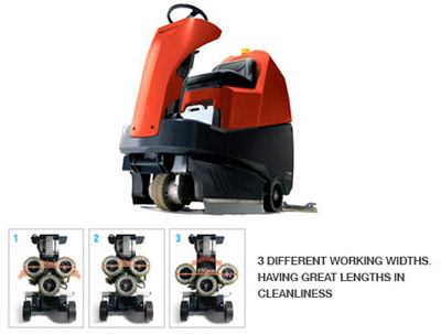 TWINTEC VARIO RIDE ON SCRUBBER DRIER
