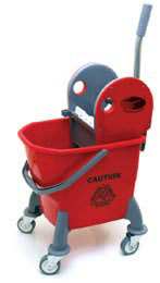SINGLE BUCKET WITHOUT PARTITION MOP WRINGER TROLLEY