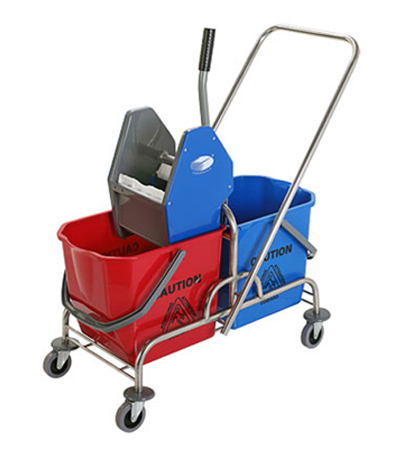 DOUBLE MOP WRINGER TROLLEY BUCKET