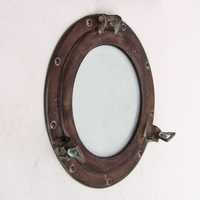 NAUTICAL ALUMINIUM GLASS PORTHOLE ANTIQUE 12
