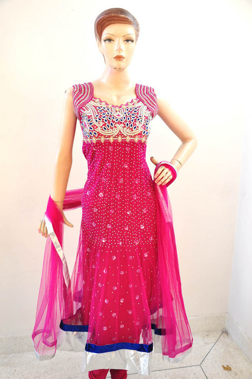 Designer Dark Pink Anarkali Suit
