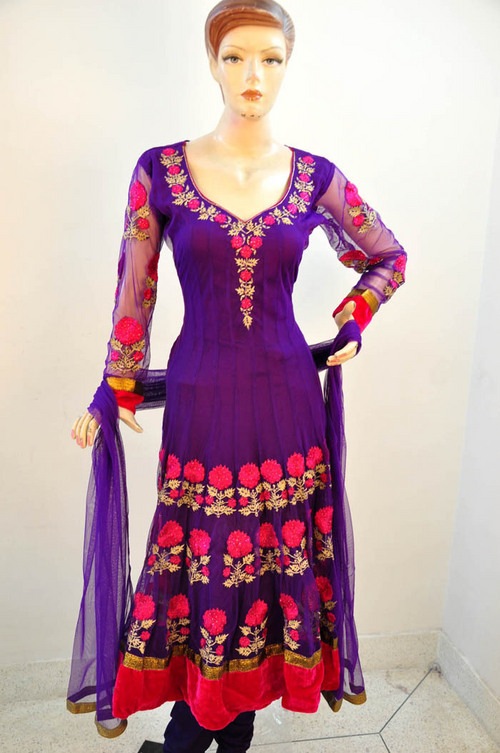 Embroidered Anarkali Suit