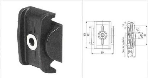 Guide Rail Clamp for Double Rods