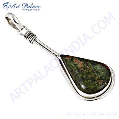 New Arrival Unakite Gemstone Sterling Silver Pendant