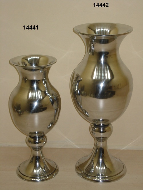 Nickel Finish Flower Vase