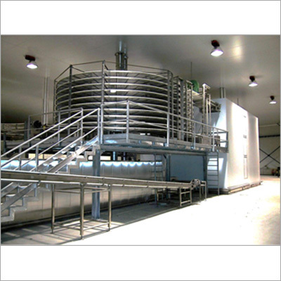 Milk Products Pasteurizing Spiral Conveyor