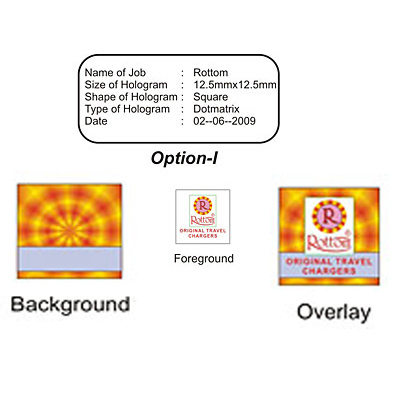 Sample art work for holograms