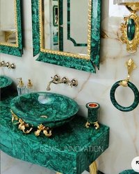Malachite Stone - Color: Green