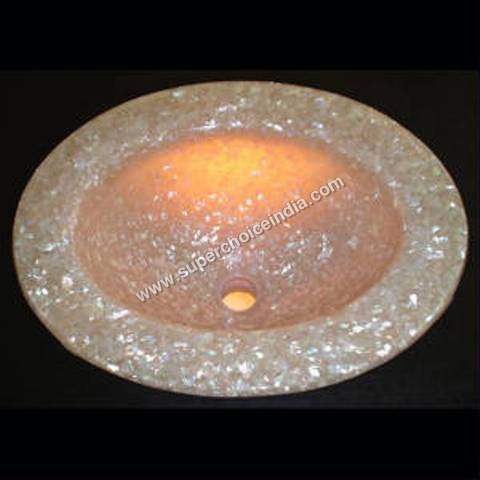 White Mother of Pearl Sink